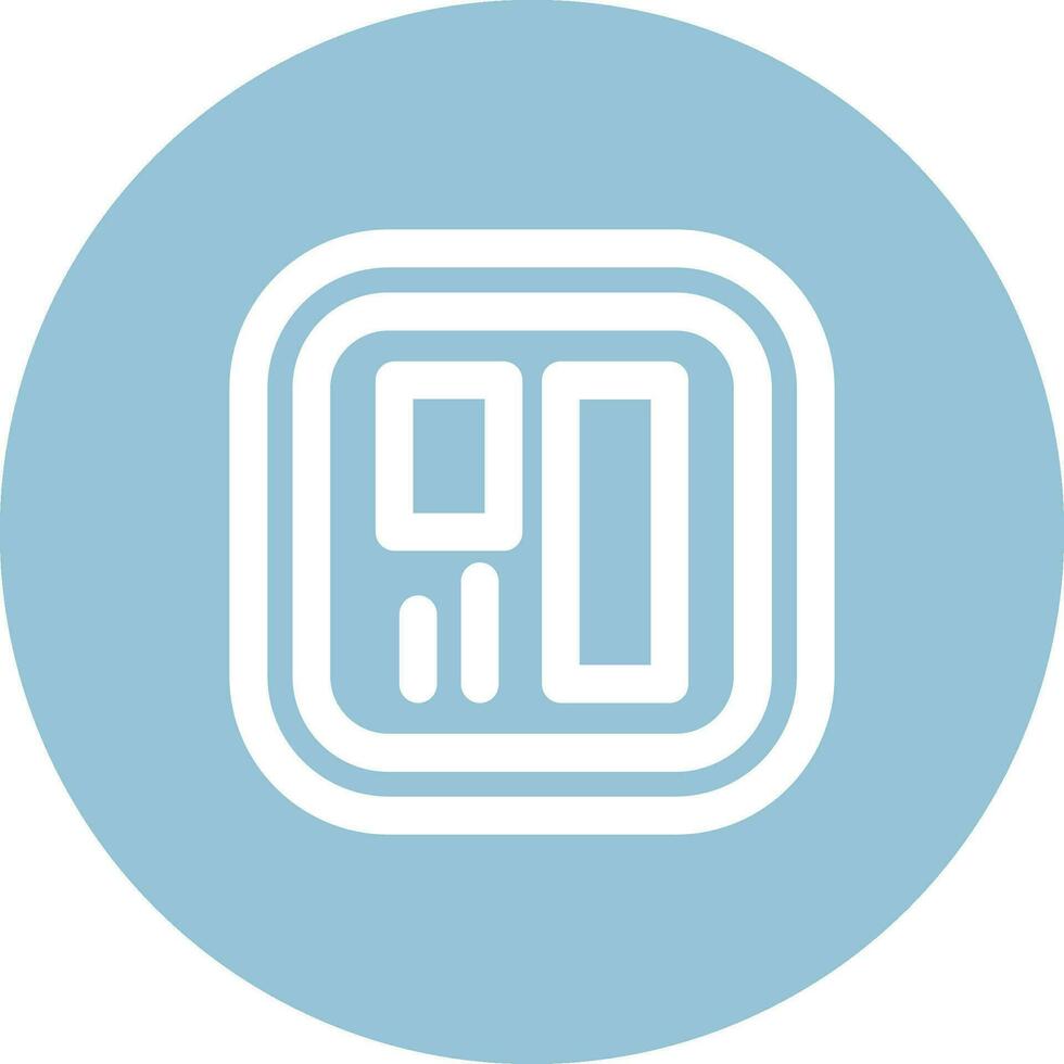 Layout Line color circle Icon vector