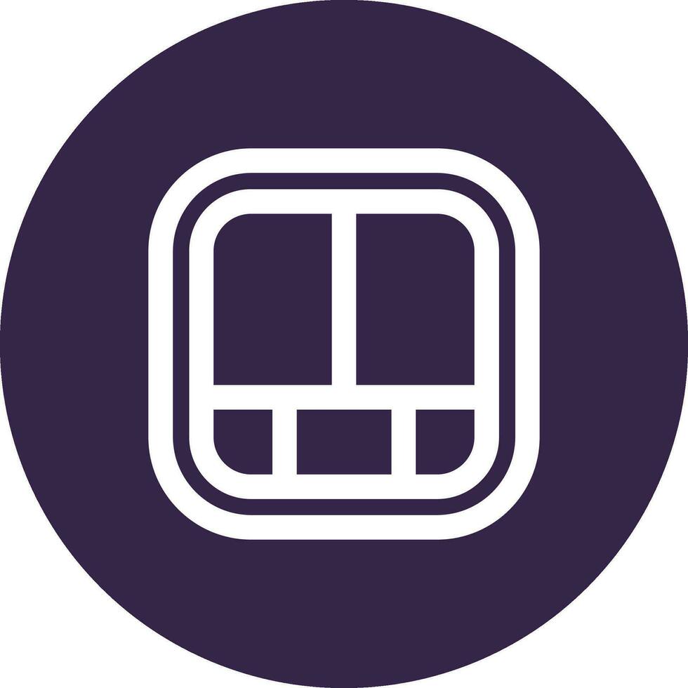 Layout Line color circle Icon vector
