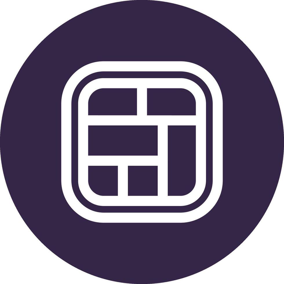 Layout Line color circle Icon vector