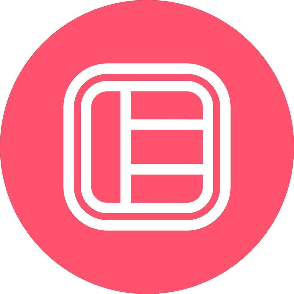 Layout Line color circle Icon vector