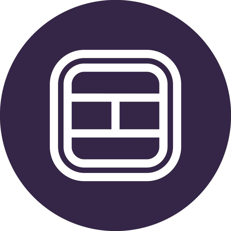 Layout Line color circle Icon vector