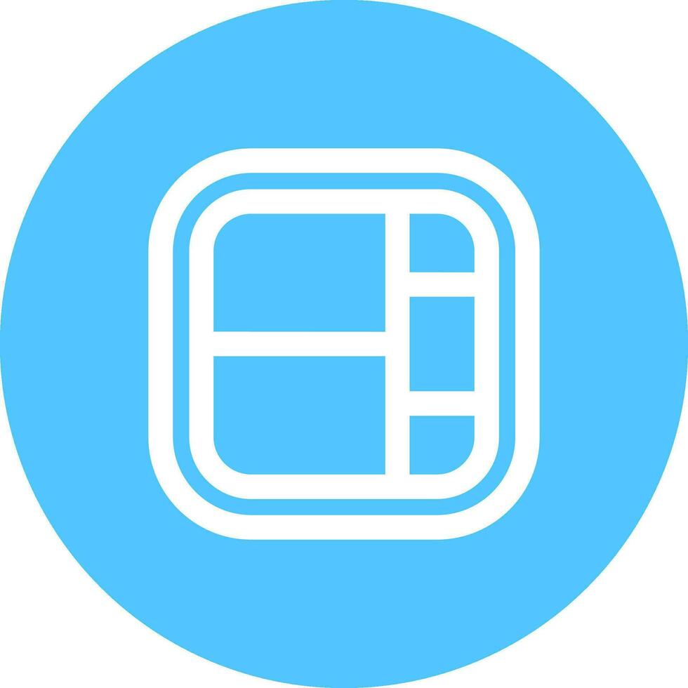 Layout Line color circle Icon vector