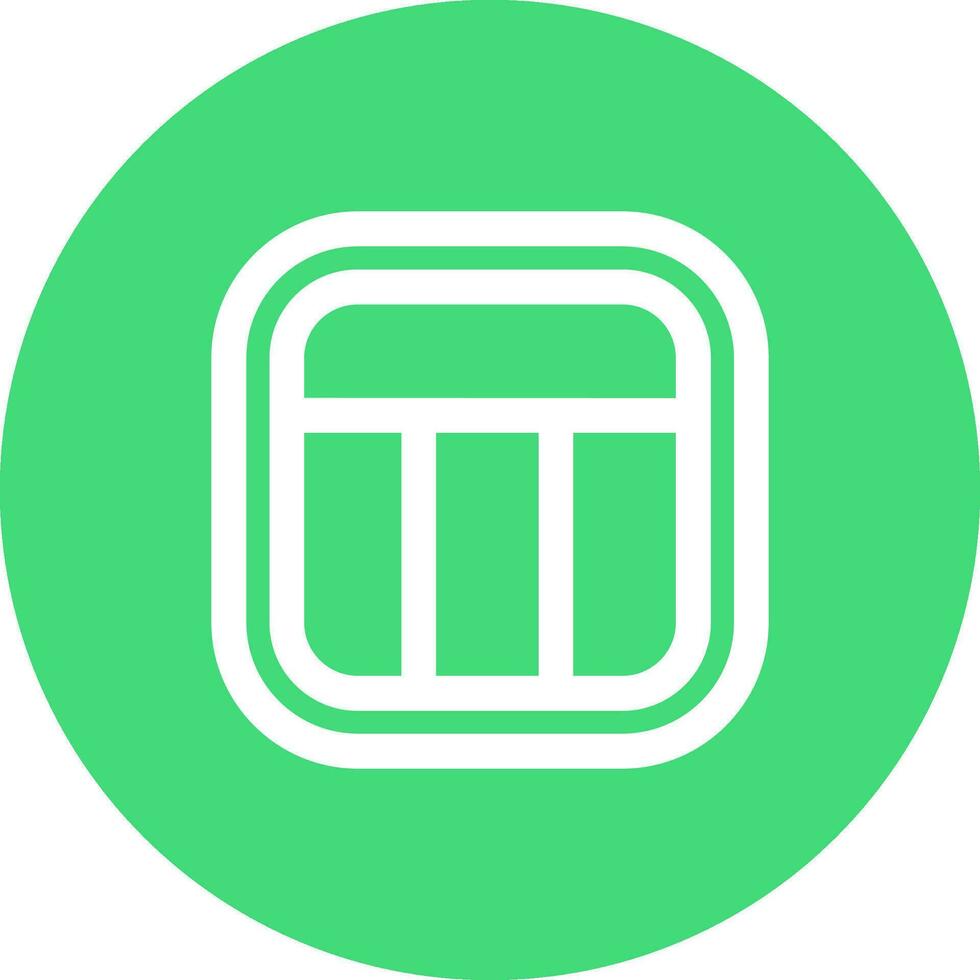 Layout Line color circle Icon vector