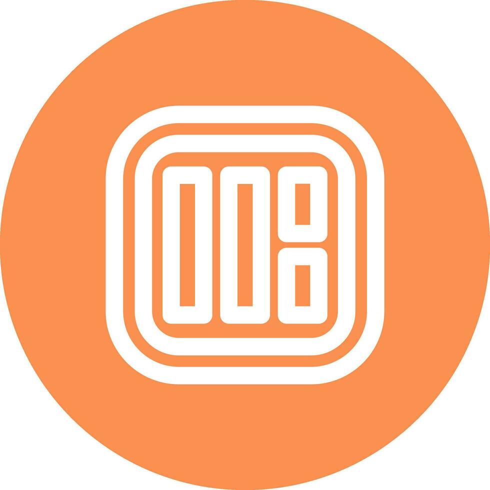 Layout Line color circle Icon vector
