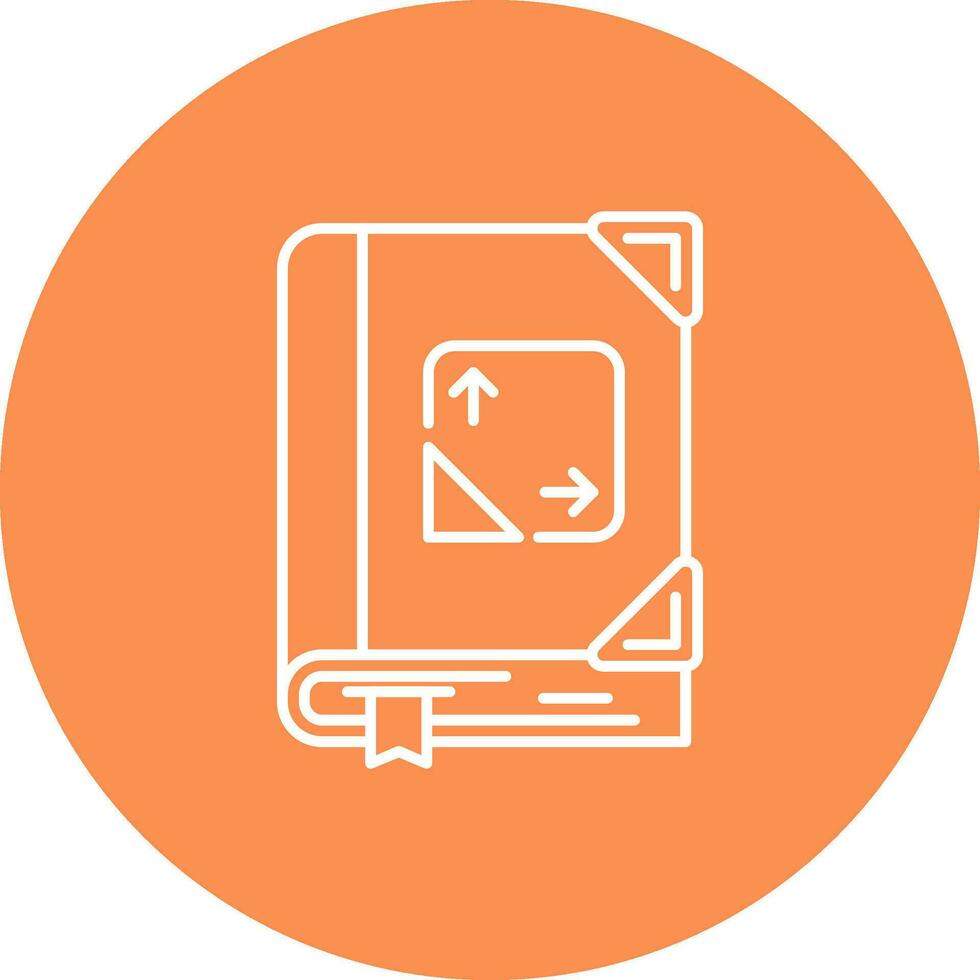 Trigonometry Line color circle Icon vector