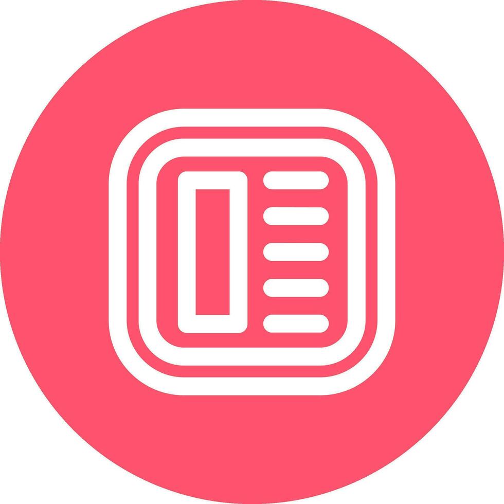 Layout Line color circle Icon vector