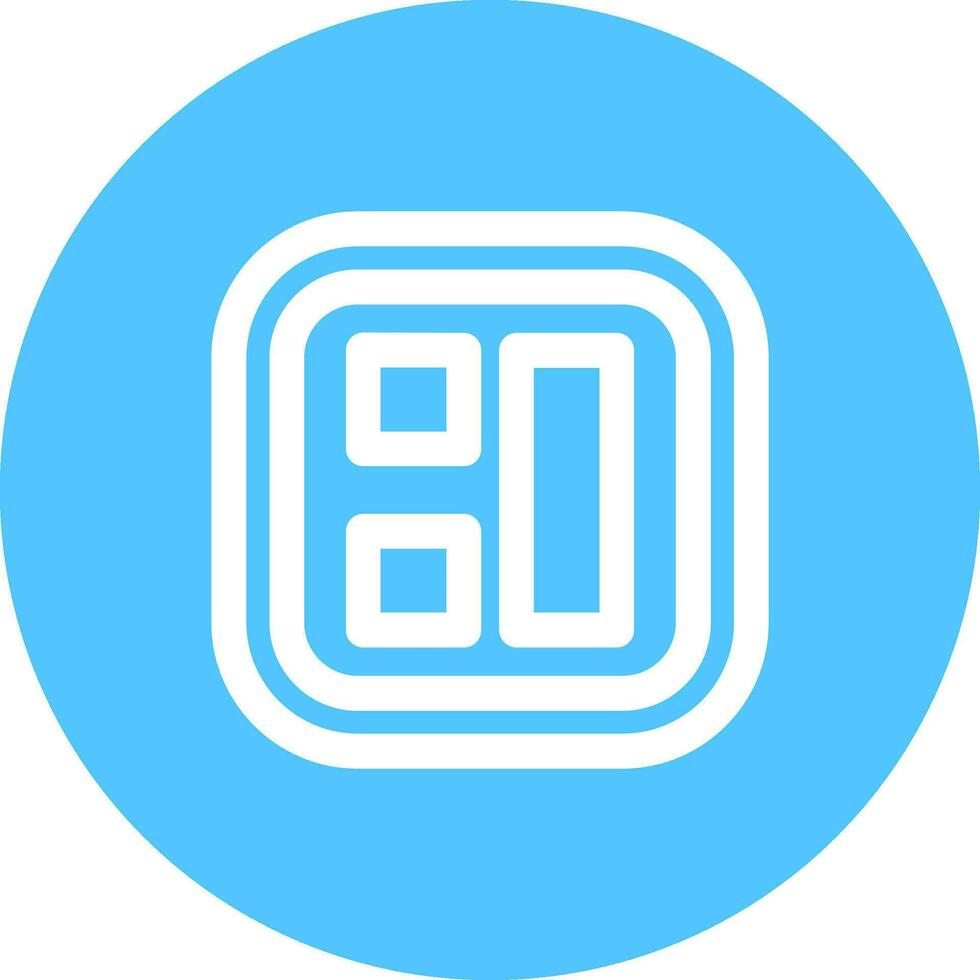 Layout Line color circle Icon vector