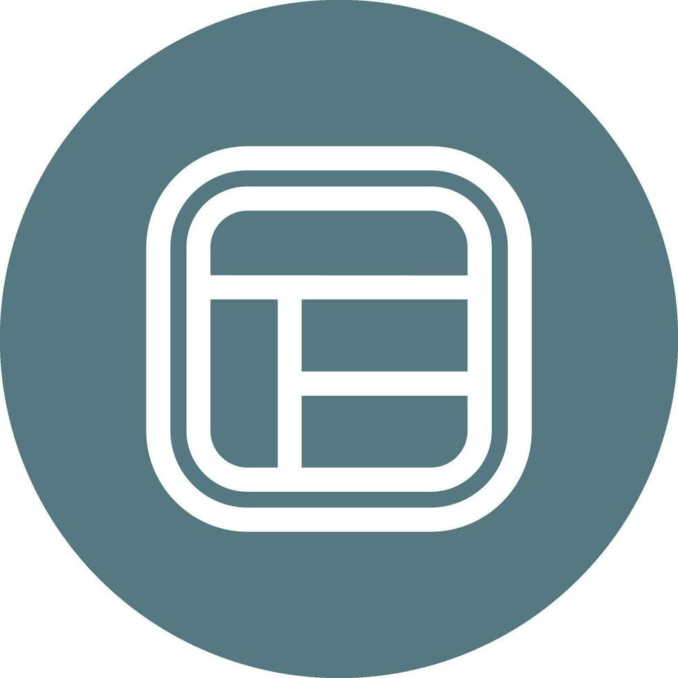 Layout Line color circle Icon vector