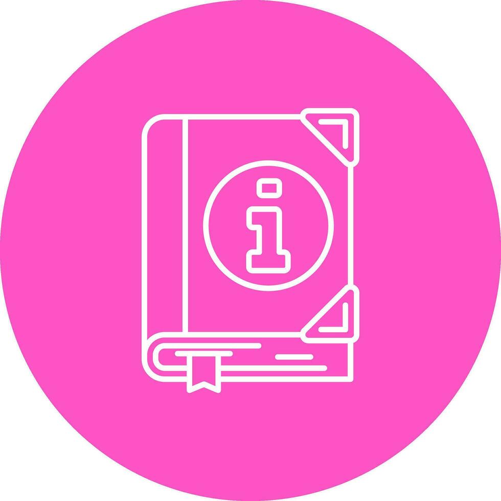 Guide Line color circle Icon vector