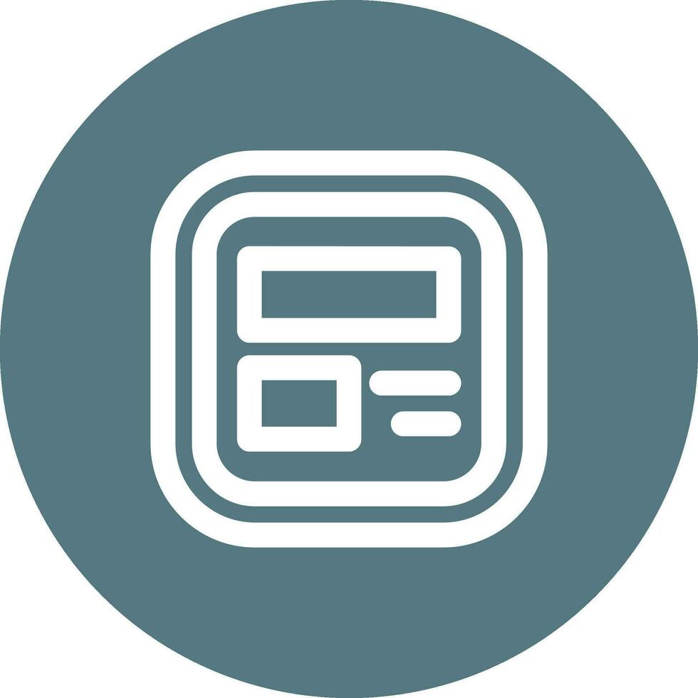 Layout Line color circle Icon vector