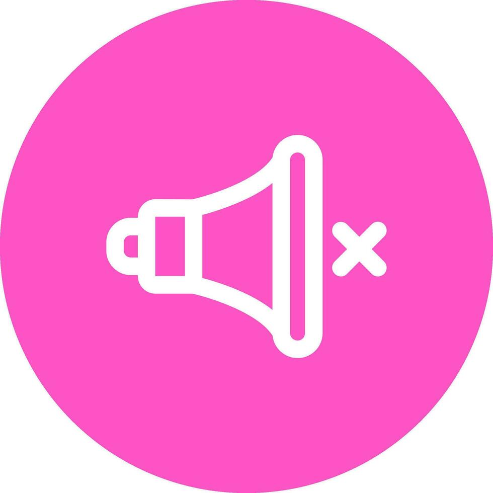 Mute Line color circle Icon vector