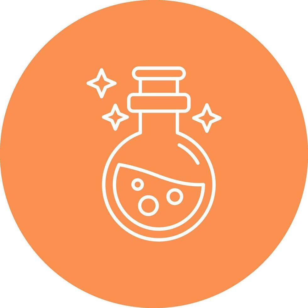 Potion Line color circle Icon vector