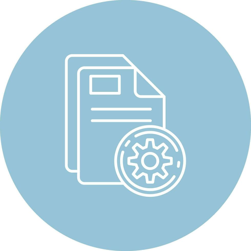 Setup Line color circle Icon vector