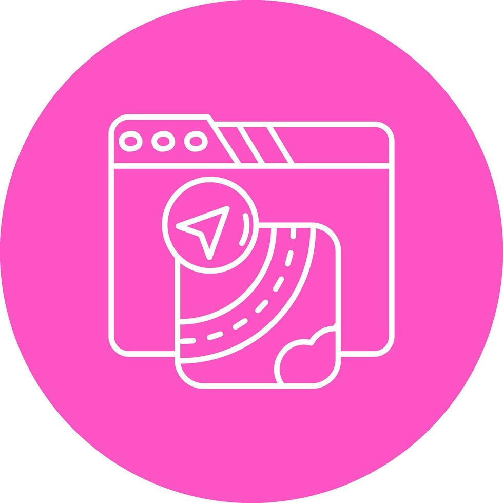Gpu Line color circle Icon vector