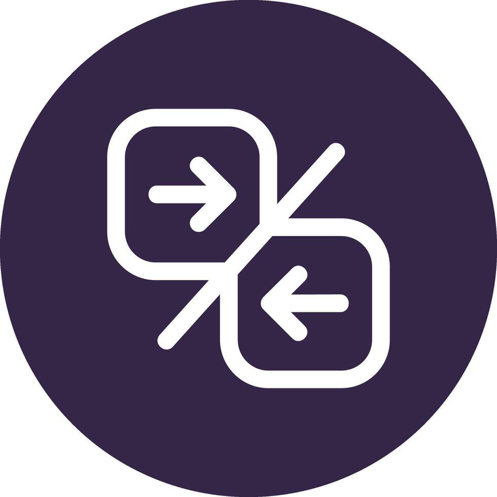 Compare arrow Line color circle Icon vector