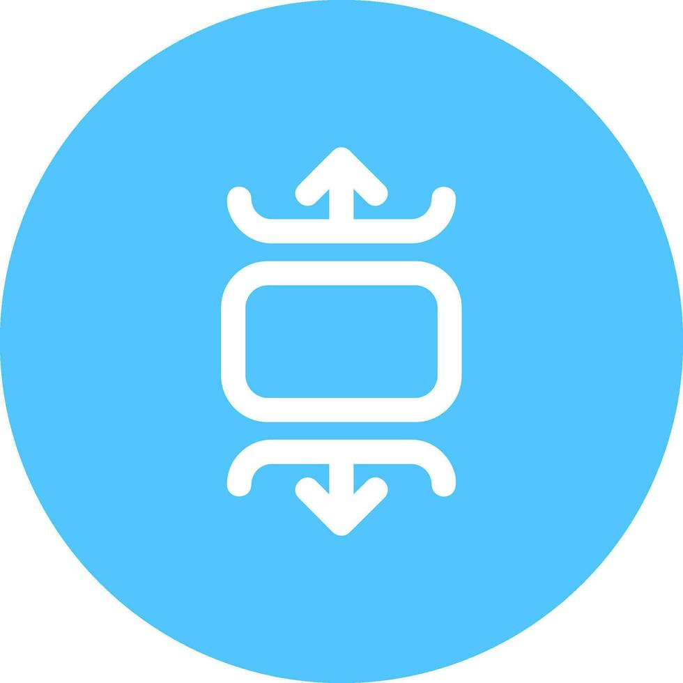 Carousel vertical Line color circle Icon vector