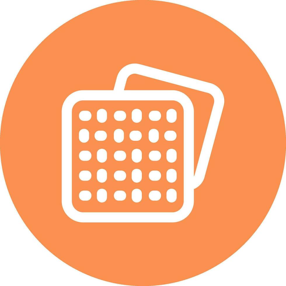 Pattern Line color circle Icon vector