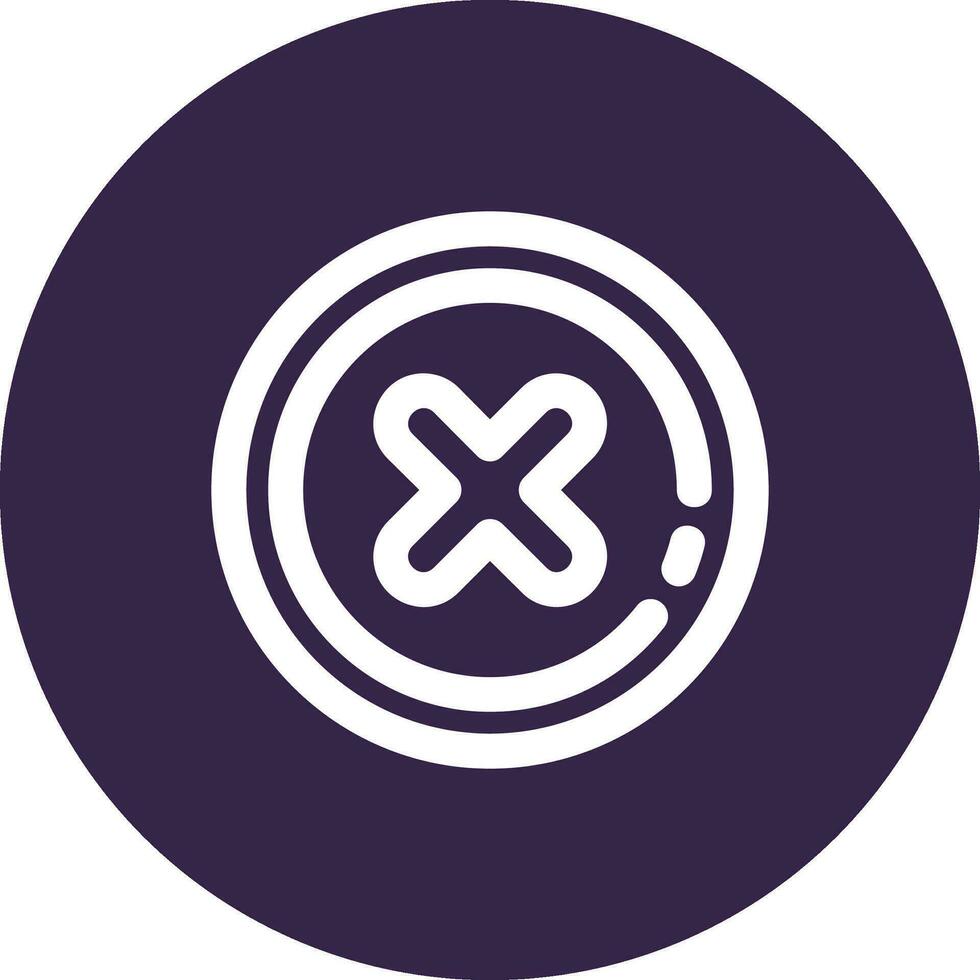 Delete2 Line color circle Icon vector