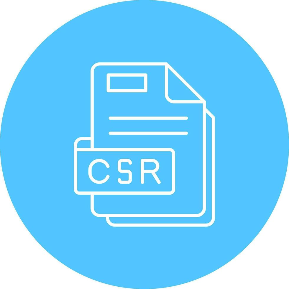 Csr Line color circle Icon vector