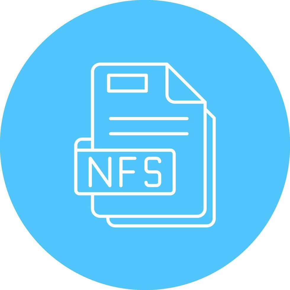 Nfs Line color circle Icon vector
