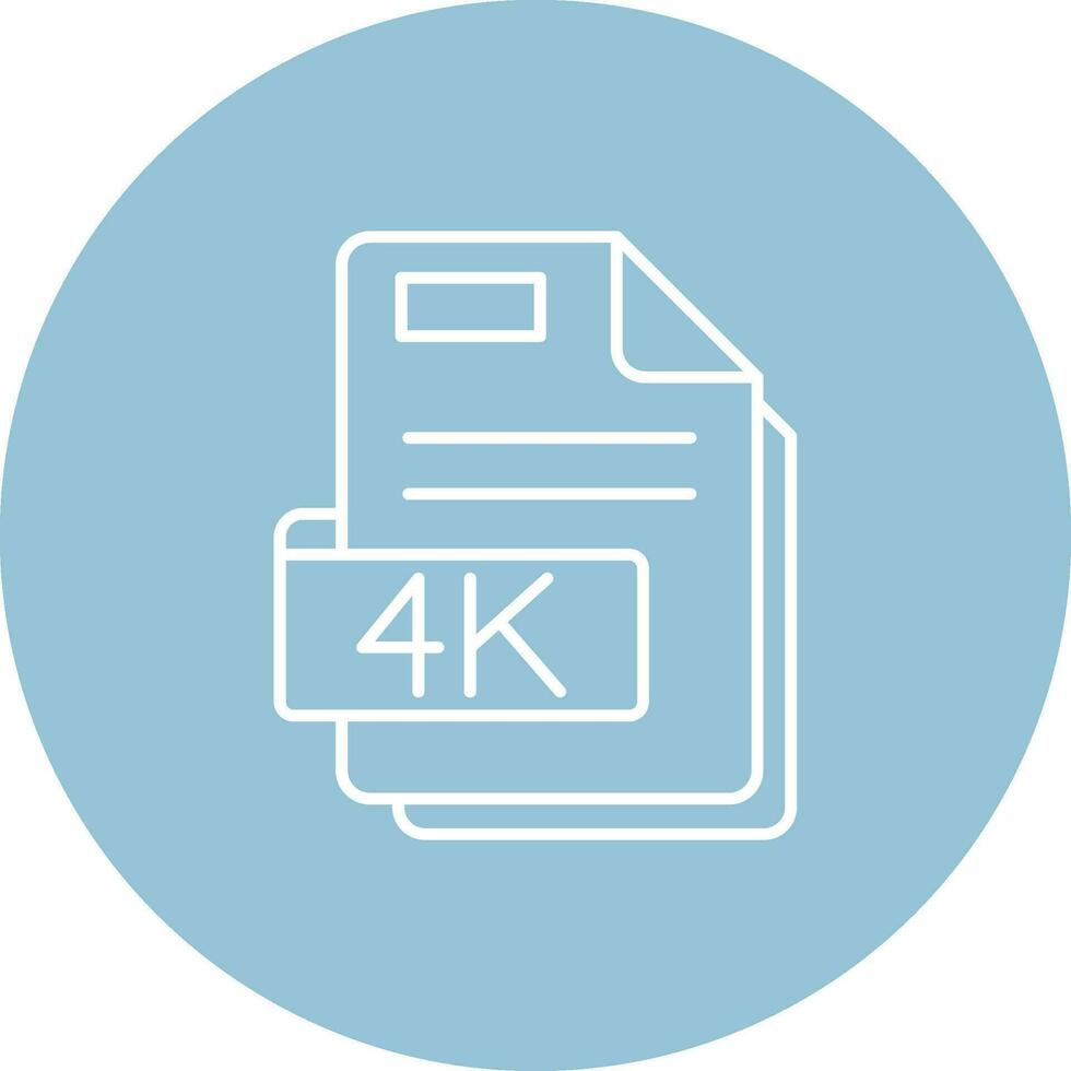 4k Line color circle Icon vector