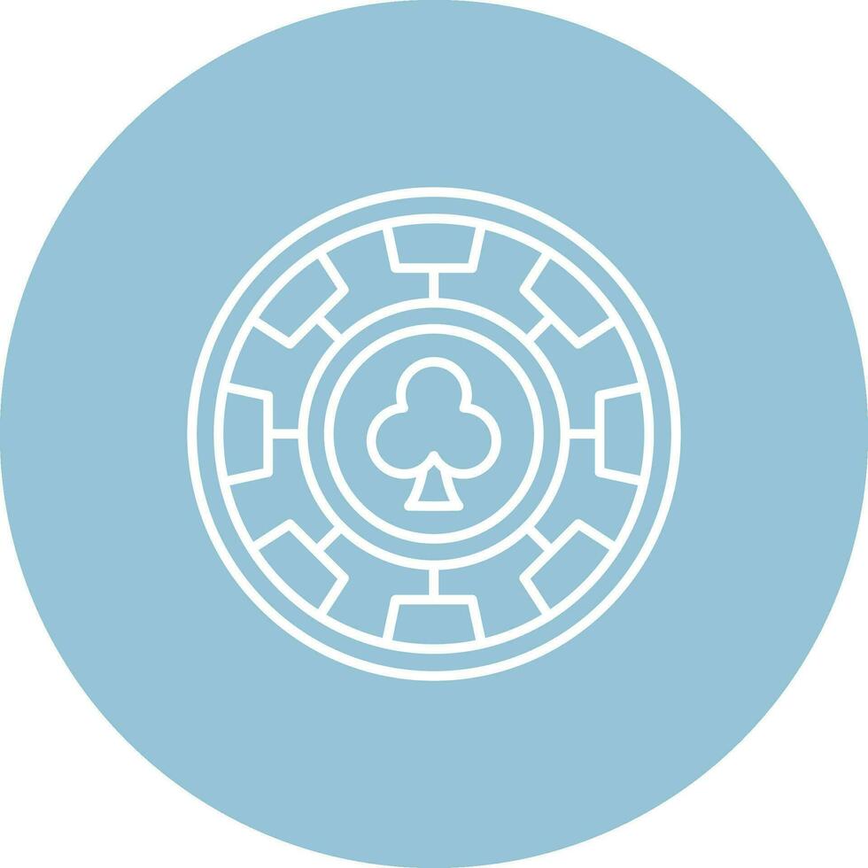 Chip Line color circle Icon vector