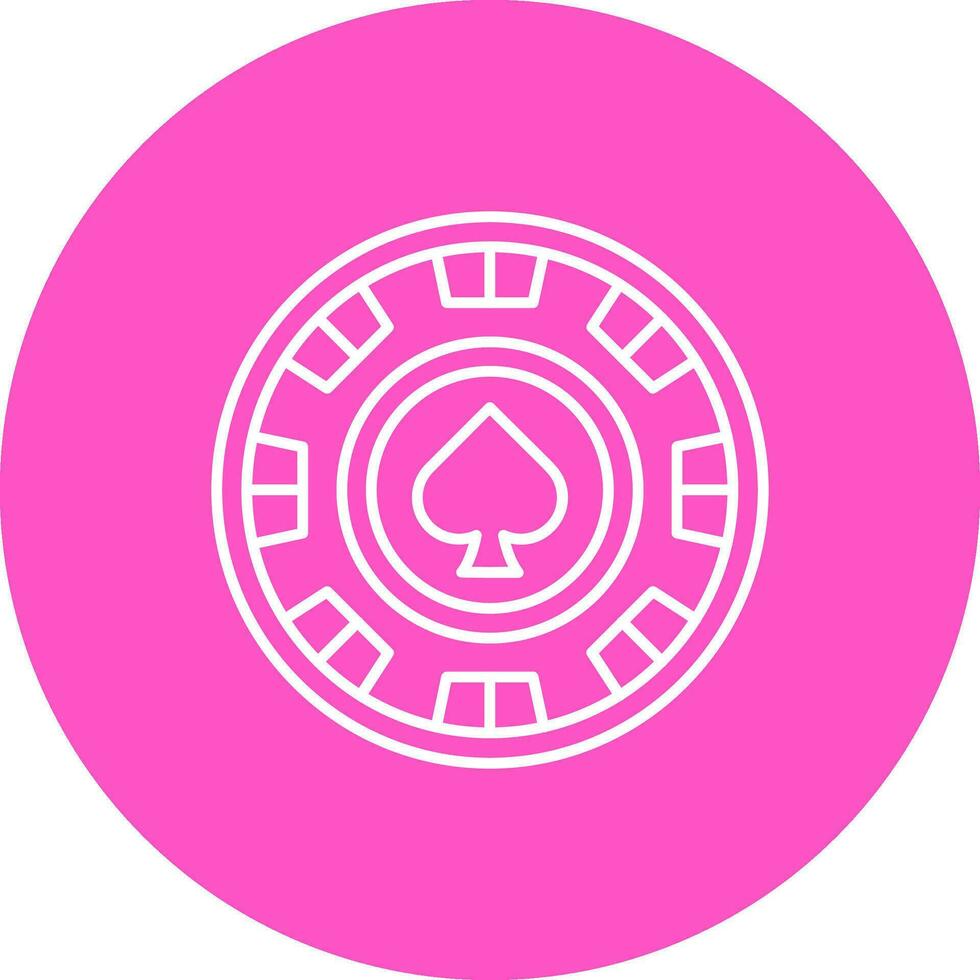 Chip Line color circle Icon vector