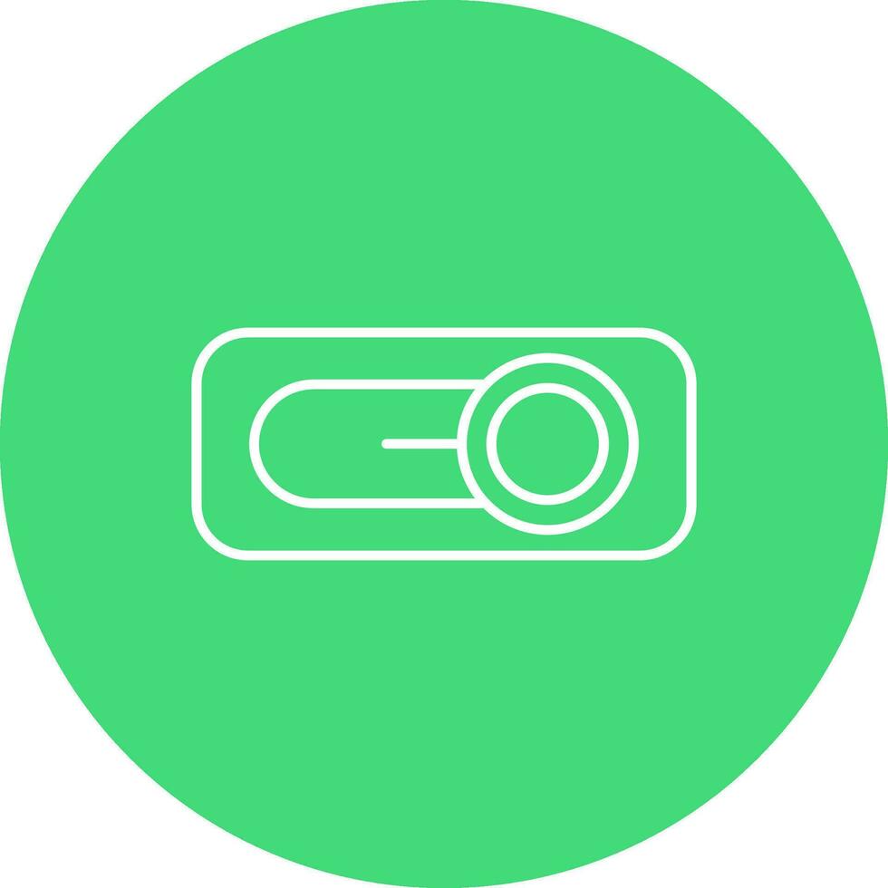 Switch Line color circle Icon vector