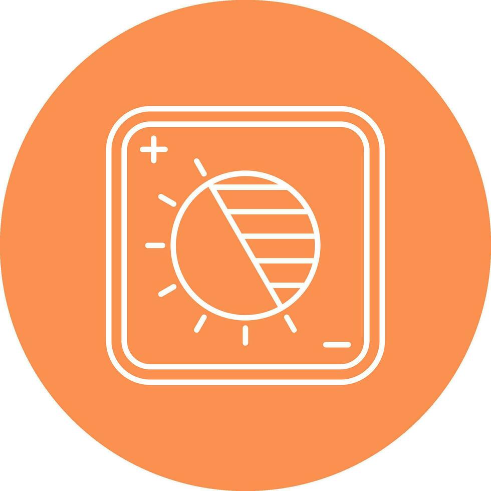 Exposure Line color circle Icon vector