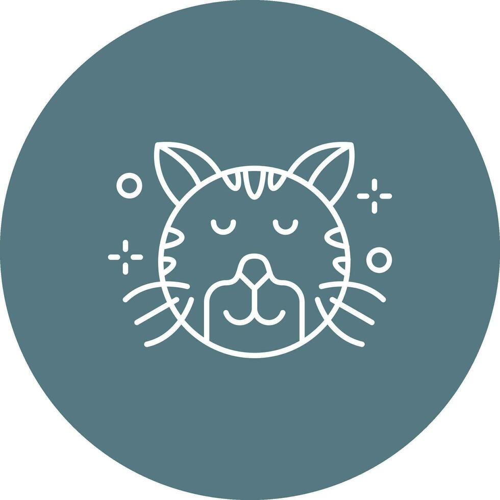 Relieved Line color circle Icon vector