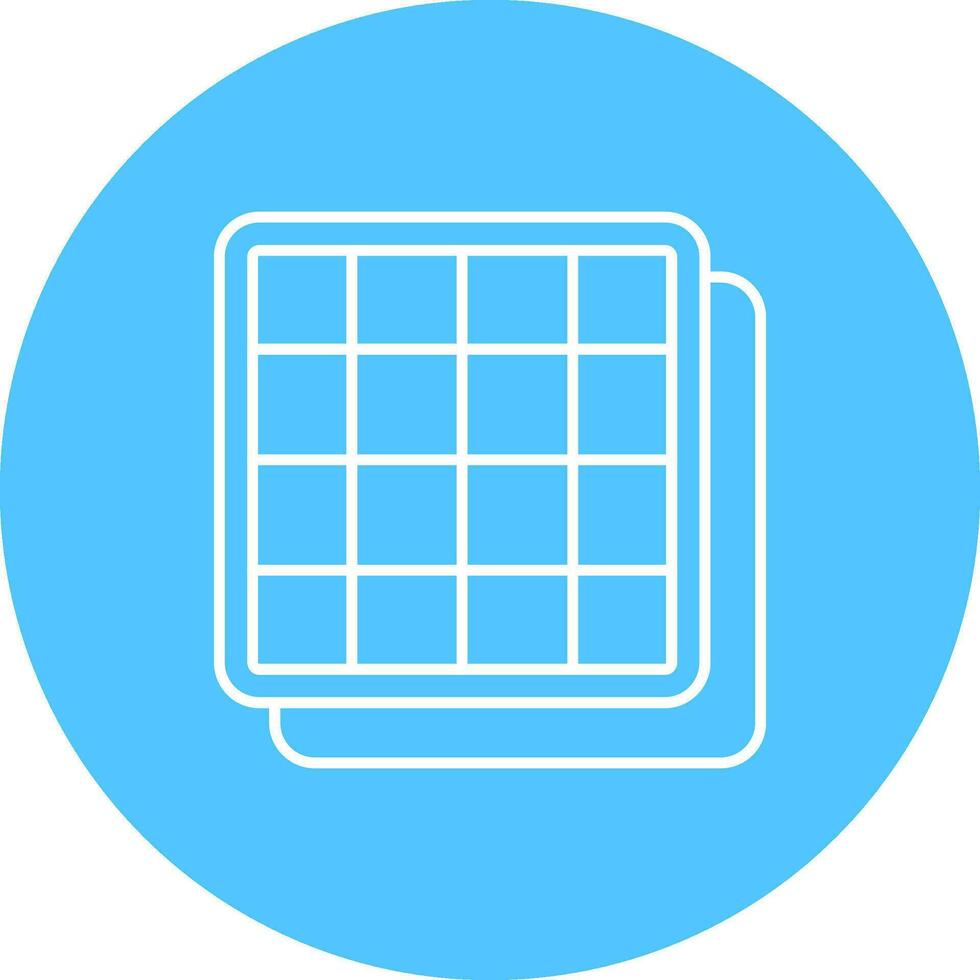 Grid Line color circle Icon vector