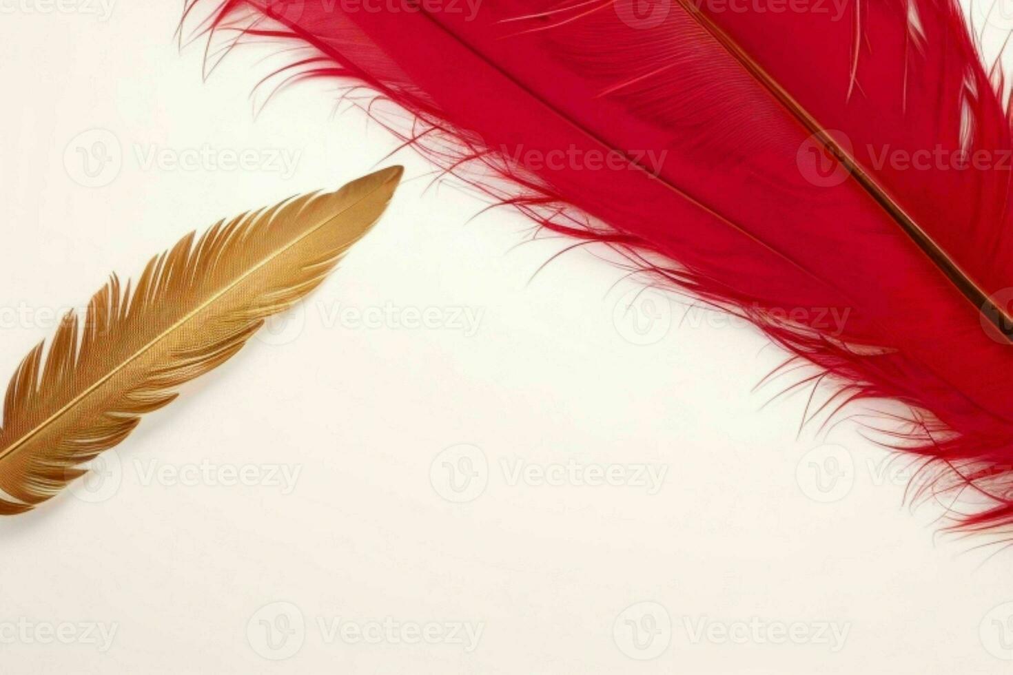 AI generated Feather texture wallpaper background with copy space for text. Pro Photo