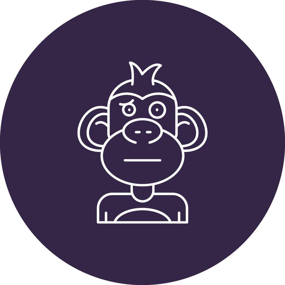 Confused Line color circle Icon vector