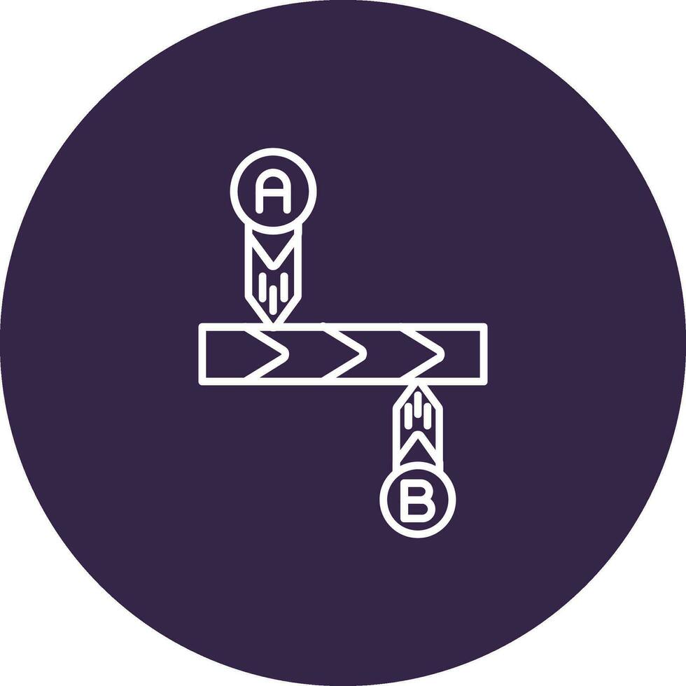 Timeline Line color circle Icon vector