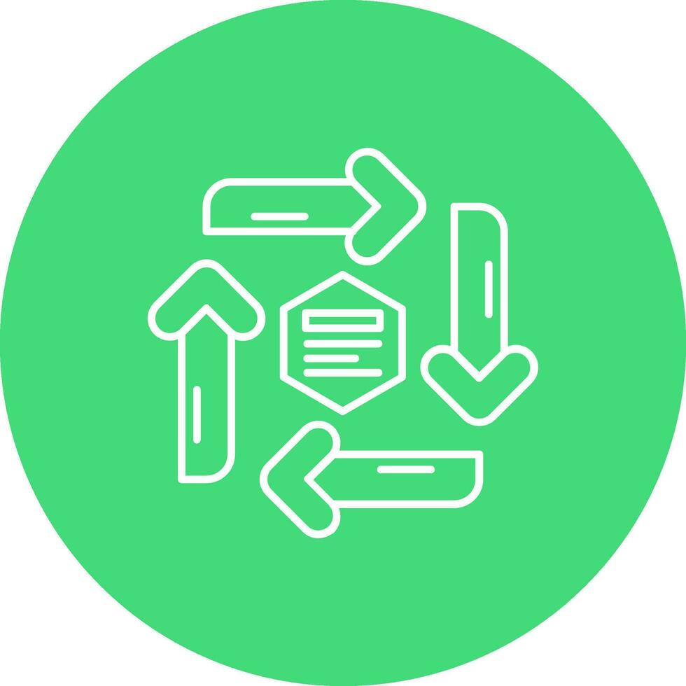 Infographic elements Line color circle Icon vector