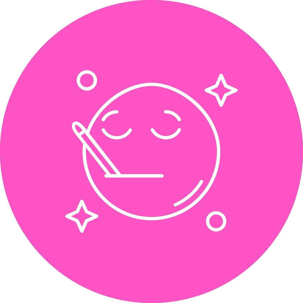 Sick Line color circle Icon vector