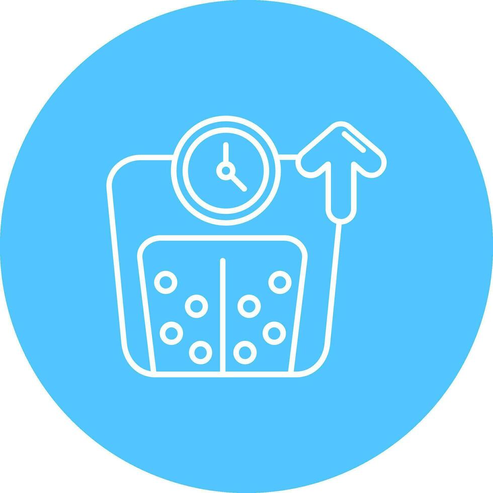 Weight Line color circle Icon vector
