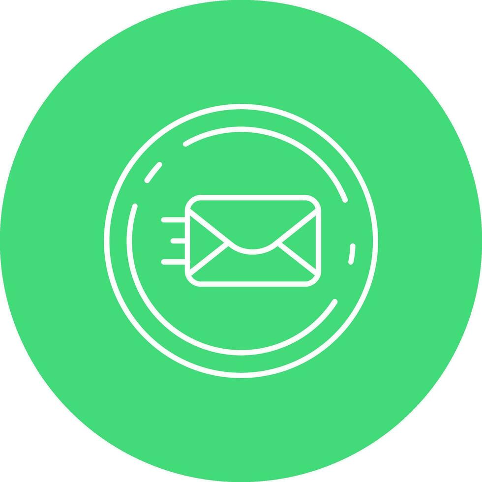 Send Line color circle Icon vector
