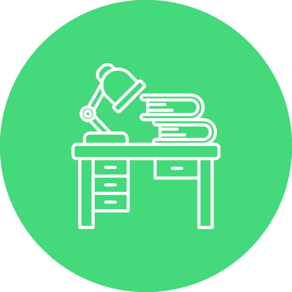 Workspace Line color circle Icon vector