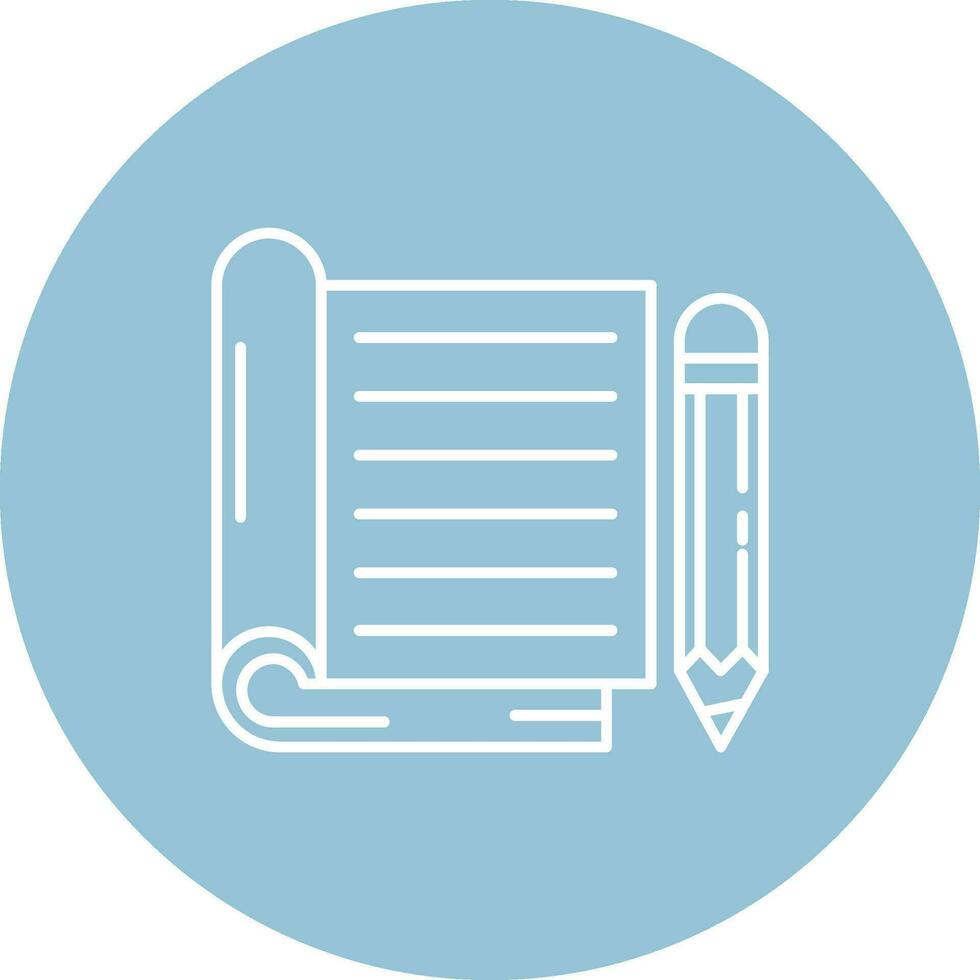 Notebook Line color circle Icon vector