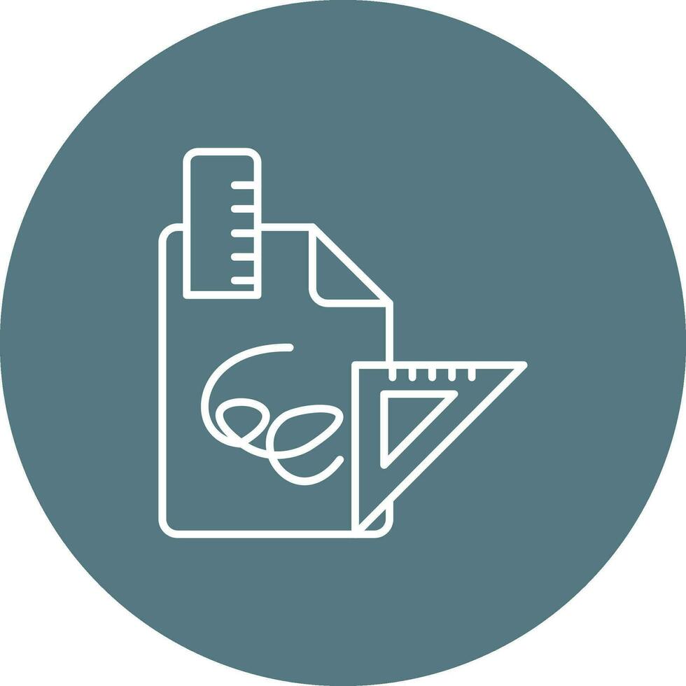 Drafts Line color circle Icon vector