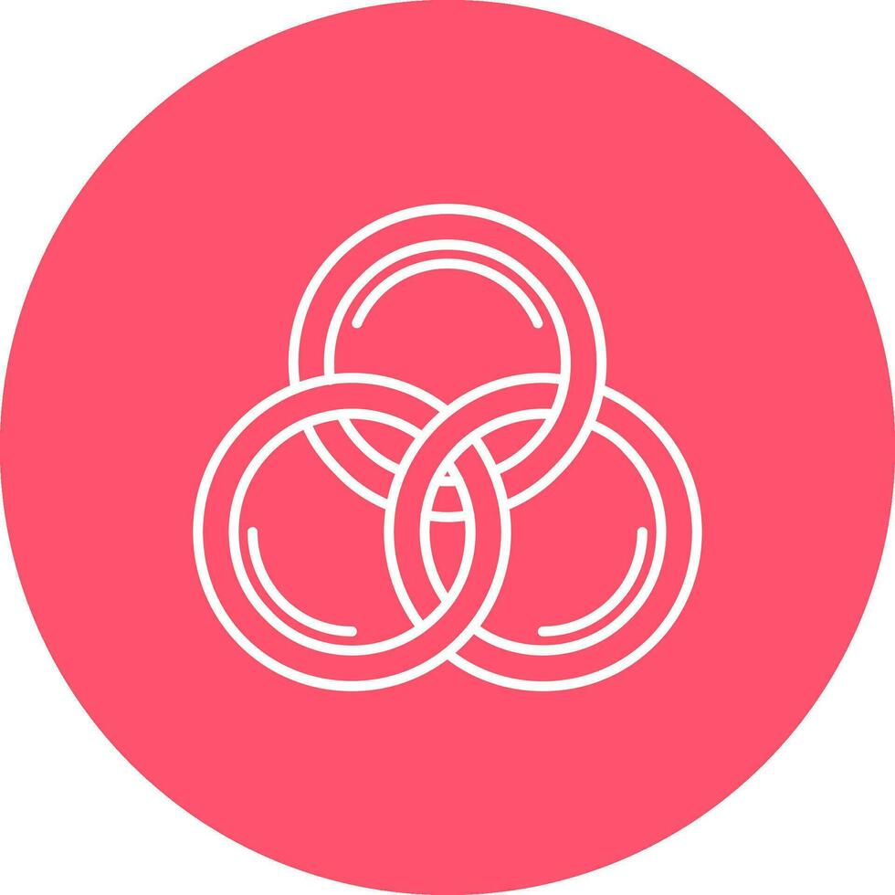 Cmyk Line color circle Icon vector