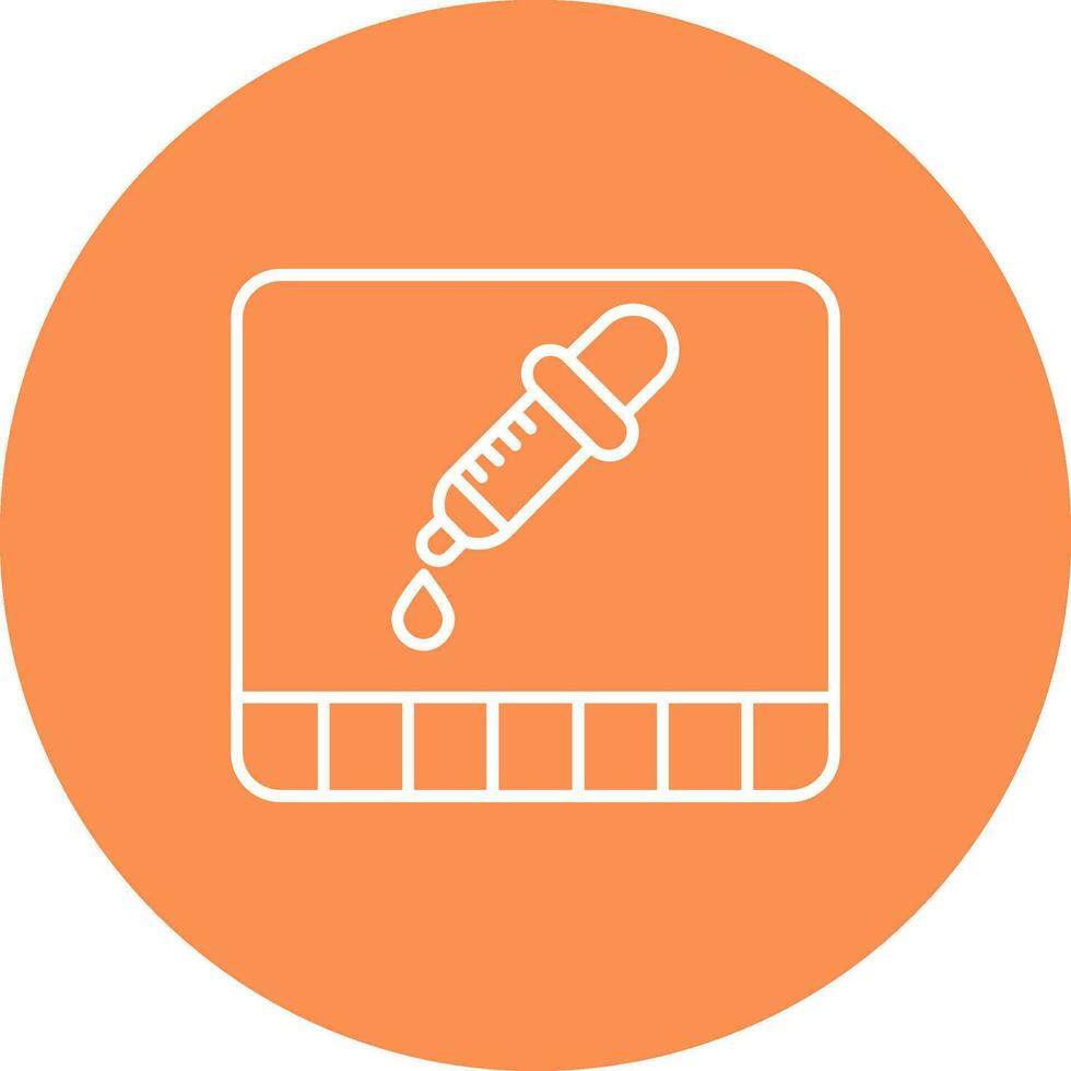 Dropper Line color circle Icon vector