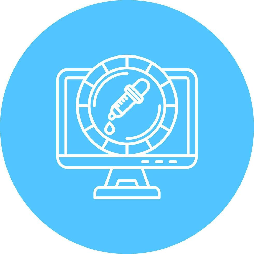 Color Line color circle Icon vector