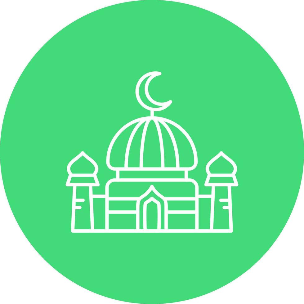 Dome Line color circle Icon vector