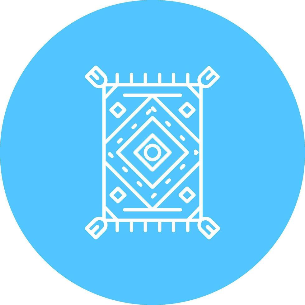 Rug Line color circle Icon vector