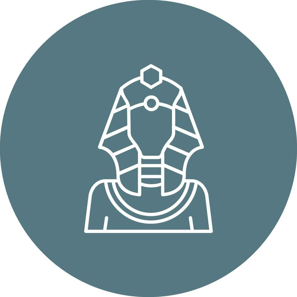 pharaoh Line color circle Icon vector