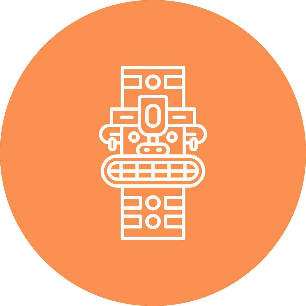 Totem Line color circle Icon vector