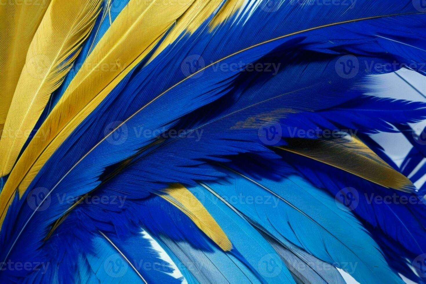 AI generated Vibrant feather texture wallpaper background. Pro Photo