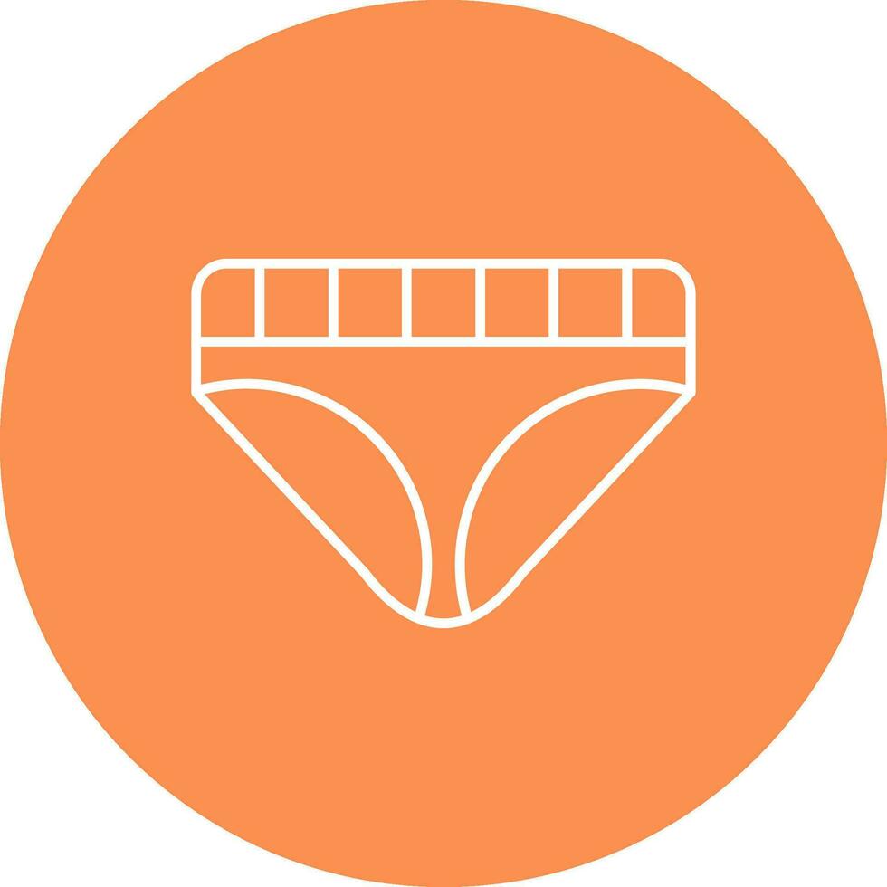 Underwear Line color circle Icon vector